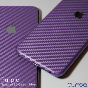 Textured 3D Carbon Fibre colourSKIN for iPhone SE